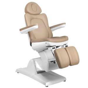 Marquesa tripartida elétrica de pedicure 3 motores Azzurro 870s – Cappuccino