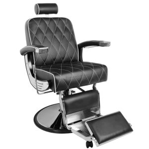Cadeira de barbeiro Gabbiano Imperial – Preta