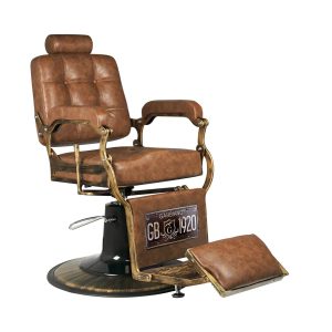 Cadeira de barbeiro Gabbiano Boss – Castanho Claro
