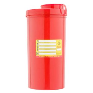 Contentor vermelho para resíduos médicos – 2 litro