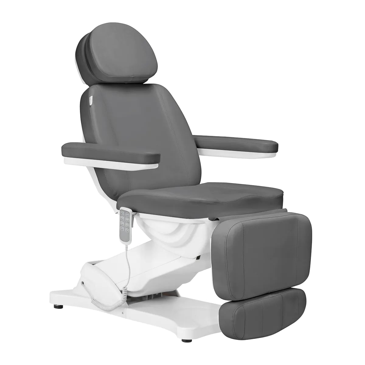 Marquesa Tripartida Elétrica com berço SILLON Classic, 4 motores – Cinza