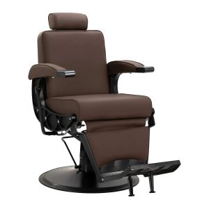 Cadeira de barbeiro Gabbiano Continental – Castanho