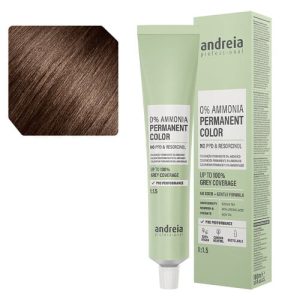Andreia – Coloração Permanente 0% Amoníaco 4.3 Castanho Médio Dourado, 100ml