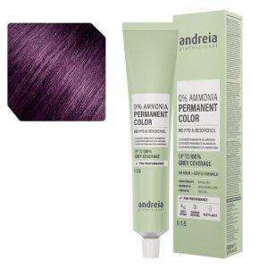 Andreia – Coloração Permanente 0% Amoníaco 5.22 Castanho Claro Violeta, 100ml