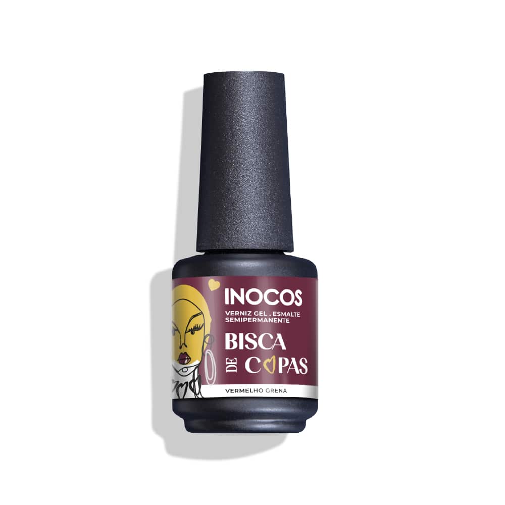 INOCOS – Verniz Gel “Coleção DAMA DE COPAS” QH6 Bisca de Copas,15 ML