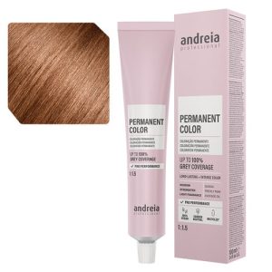 Andreia – Coloração Permanente 7.74 Louro Médio Tabaco Laranja, 100ml