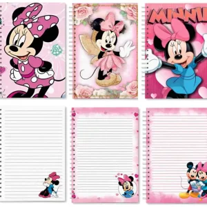 Caderno Minnie – Arquivo Digital com 3 modelos de capa e miolo