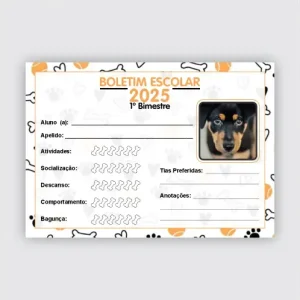 Boletim Escolar Pet – Com foto – Arquivo Digital