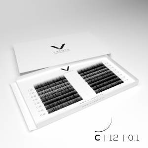 Pestanas Volume D – 0.10 comprimento 12mm