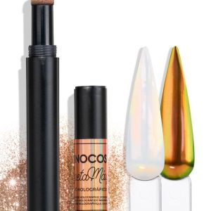 INOCOS – “Coleção Festival de Verão” Caneta Mágica -Pó Holográfico Laranja
