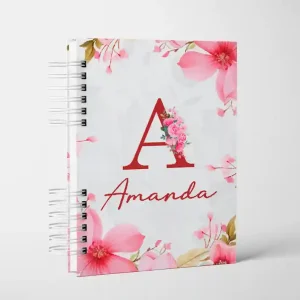 Agenda com letras de A até Z – Arquivo Digital – Floral