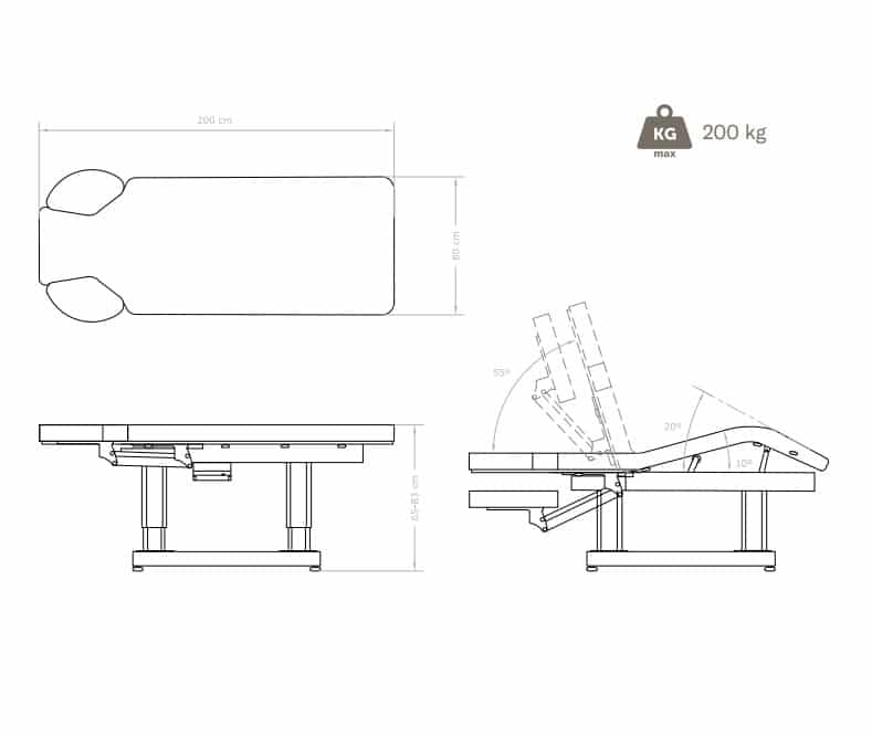 Marquesa de Massagem Eléctrica – 4 motores - Image 8