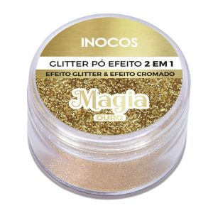 INOCOS -Pó Glitter Magia Ouro 3gr Coleção Aldeia Natal