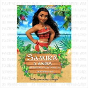 Convite Moana – Arquivo Digital