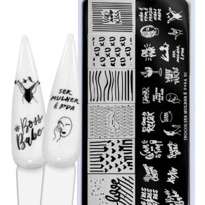 Placa de estampagem Inocos “Coleção – Mulher é F*da” – LADY 01