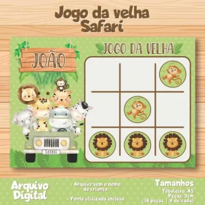 Jogo da Velha – Safari – Para Imprimir