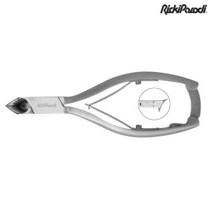Alicate Unhas Rickiparodi Corte Frontal 1/2 Lua Inox 14 cm