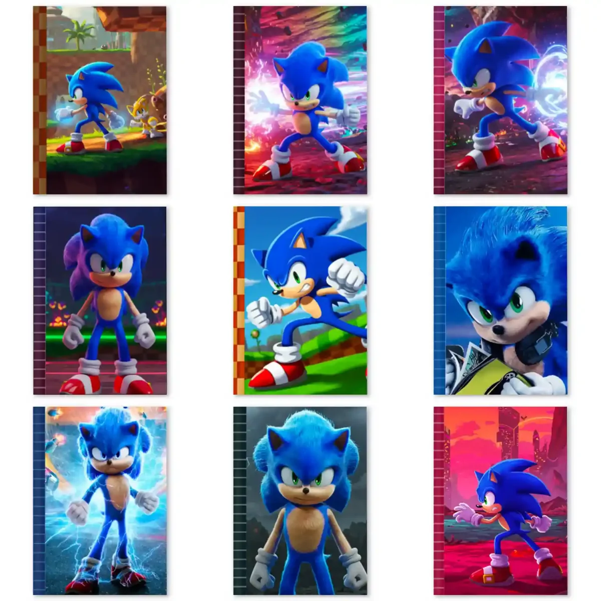 Caderno Sonic – Capa para Brochura – Arquivo digital