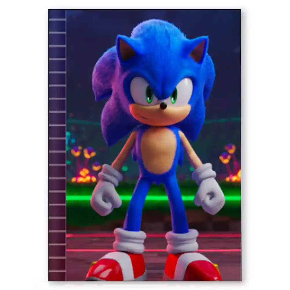 Caderno Sonic – Capa para Brochura – Arquivo digital - Image 3
