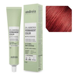 Andreia – Coloração Permanente 0% Amoníaco 5.5 Castanho Claro Vermelho, 100ml