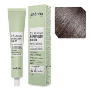 Andreia – Coloração Permanente 0% Amoníaco 6.1 Louro Escuro Cinza, 100ml