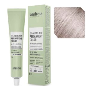 Andreia – Coloração Permanente 0% Amoníaco 10.1 Louro Platinado Cinza, 100ml