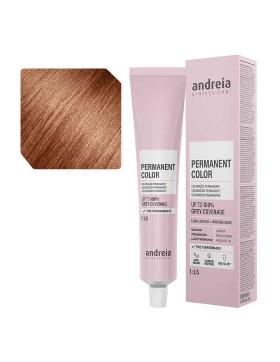 Andreia – Coloração Permanente 7.37 Louro Médio Dourado Tabaco, 100ml - Image 2