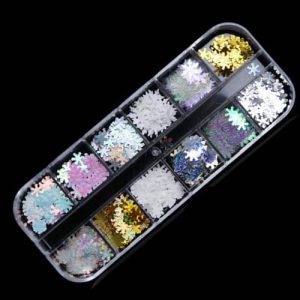 Caixa de 12 cores de Flocos