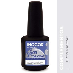 VERNIZ GEL INOCOS TOP COAT EXTRA GLOSS, 15 ML