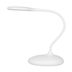 lampa ring led branca de mesa USB
