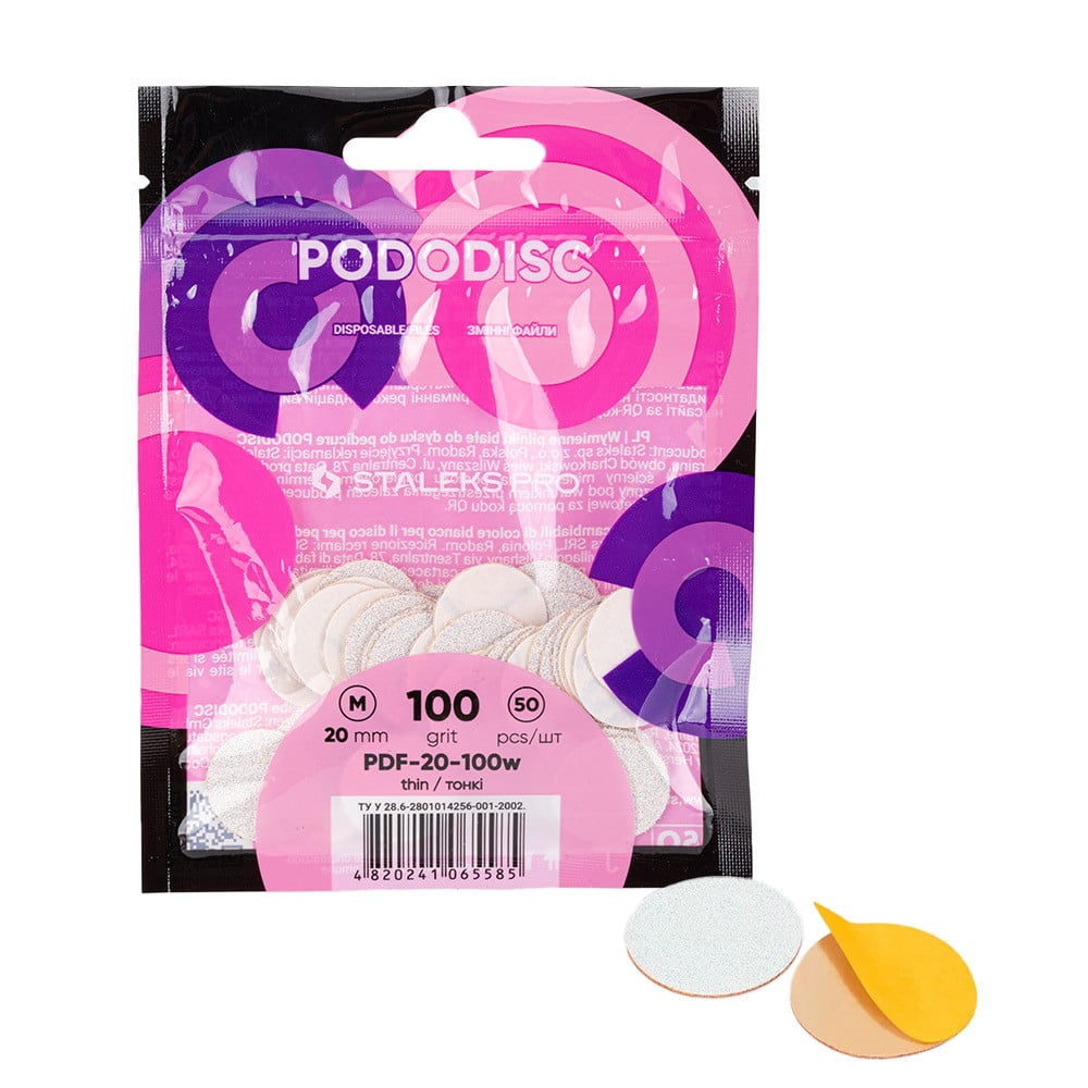Staleks Pro – 50 Recargas para disco de pedicure M (20 mm) grão 100 - Image 2