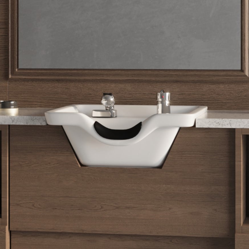 Lavatório de cerâmica JXH007 – Branco - Image 4
