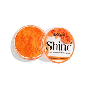 INOCOS – “Coleção Acertar em Cheio” Pigmento em Pó Shine Laranja Neon, 7g