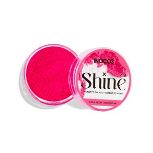 INOCOS – “Coleção Acertar em Cheio” Pigmento em Pó Shine Rosa Neon, 7g