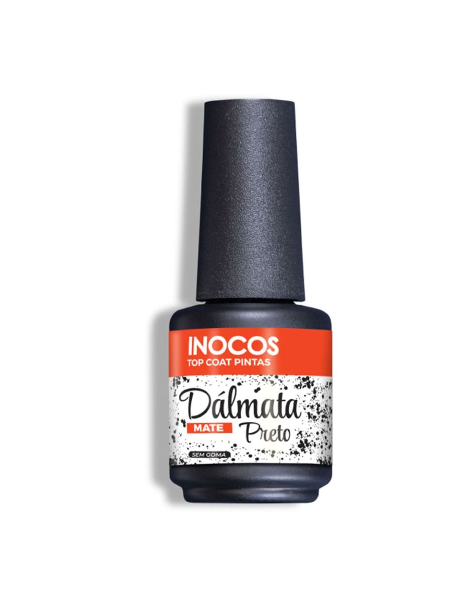 INOCOS Top coat Dálmata 3 – Preto Mate , 15 ML