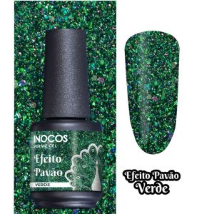 VERNIZ GEL INOCOS 277, PAVÃO VERDE 15 ML